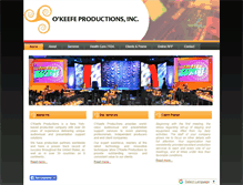 Tablet Screenshot of okeefeproductions.com